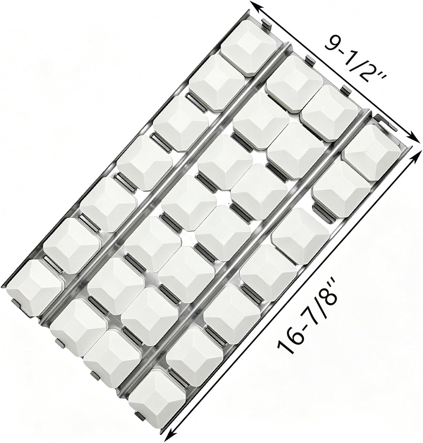 16-7/8 Heat Plate with Ceramic Briquettes Replacement Parts for Lynx L27, L30, L36, L42, L54 Gas Grill | Briquette Trays, Coal Tray Ceramic Coal for Lynx 27 30 36 54 grill